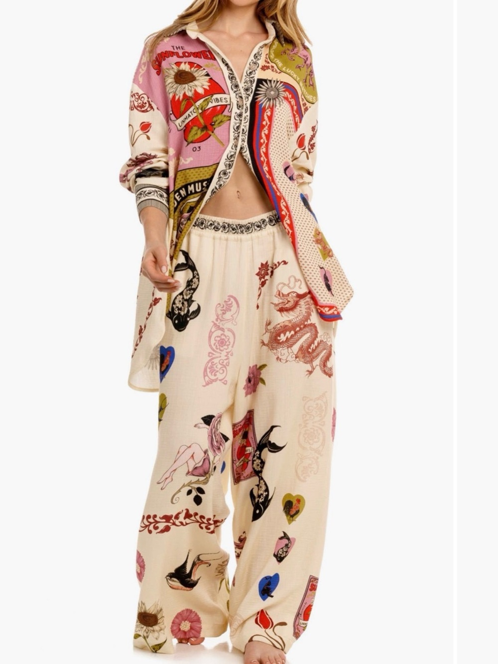 Agua Bendita coverup pants XL